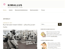 Tablet Screenshot of kimallus.fi